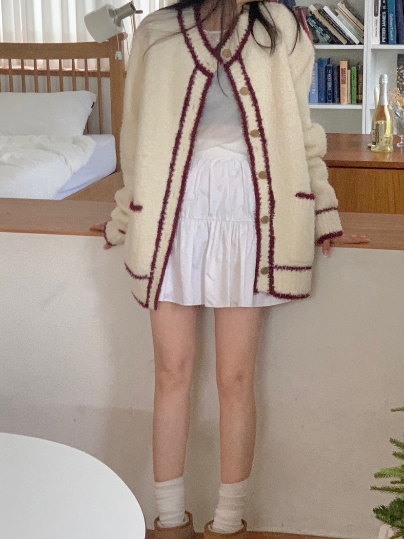 LUBRY韓國直郵女裝新款時尚熱賣休閑人氣推薦真品24秋冬針織衫NOPROBLEM針織衫圖色1