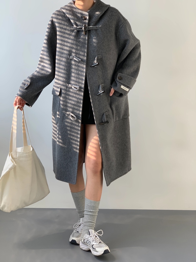 BANI BLUBH韓國直郵女裝新款時尚休閑職業人氣推薦中長款大衣BANI BLUSH中長款大衣