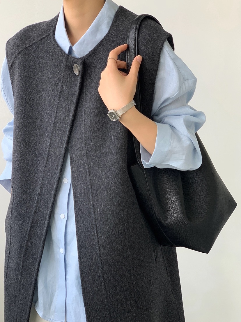 BANI BLUBH韓國直郵東大門代購女裝新品人氣休閑中長款大衣BANI BLUSH中長款大衣