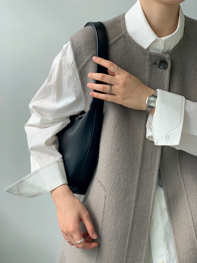 BANI BLUBH韓國直郵東大門代購女裝新品人氣休閑中長款大衣BANI BLUSH中長款大衣