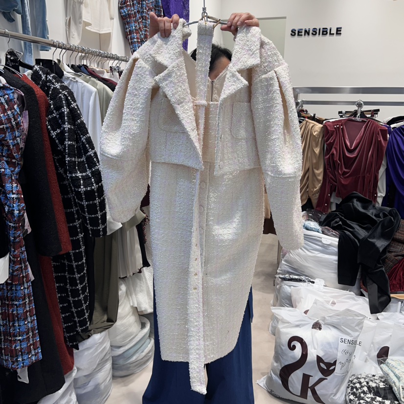 SENSIBLE韓國直郵東大門代購女裝新品時尚真品連衣裙含腰帶SENSIBLE連衣裙圖色2