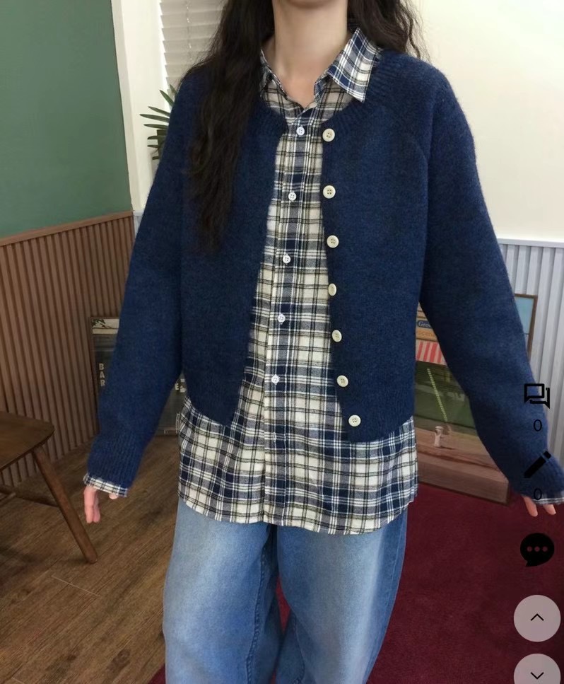 VIVACITY直郵韓國代購女裝新品休閑熱賣人氣真品針織衫開衫VIVACITY針織衫圖色2