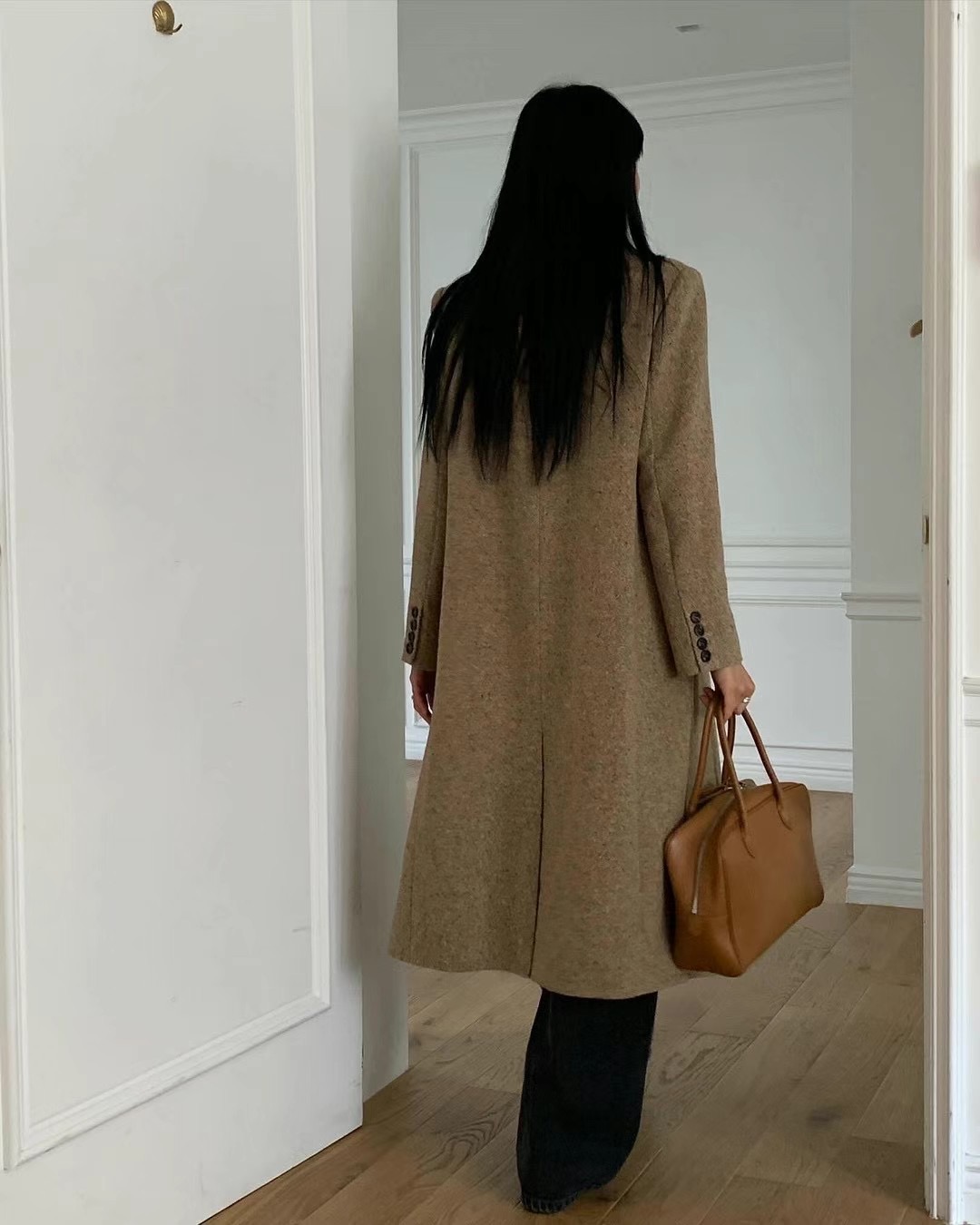 VIVACITY韓國直郵東大門實拍女裝新品推薦休閑中長款大衣羊毛VIVACITY中長款大衣