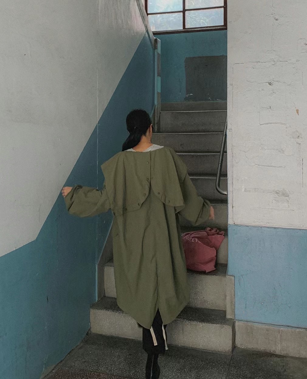 VIVACITY韓國直郵女裝新品真品時尚職業熱賣24秋冬長款風衣VIVACITY長款風衣