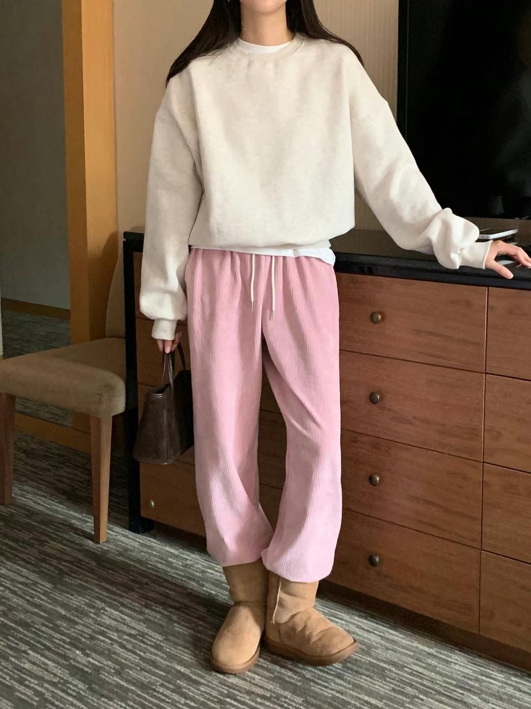 SATURDAY韓國直郵女裝新款推薦24秋冬時尚休閑熱賣衛衣羊絨SATURDAY衛衣