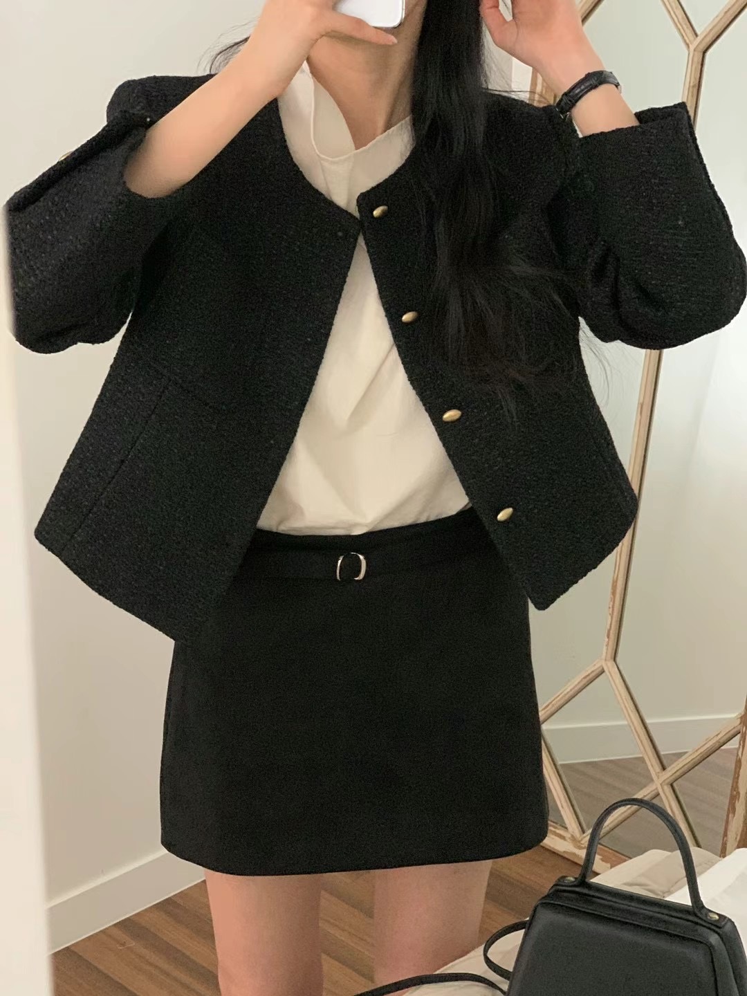 LOVEMEMORE韓國直郵東大門實拍女裝新款時尚24秋冬真品夾克LOVEMEMORE夾克