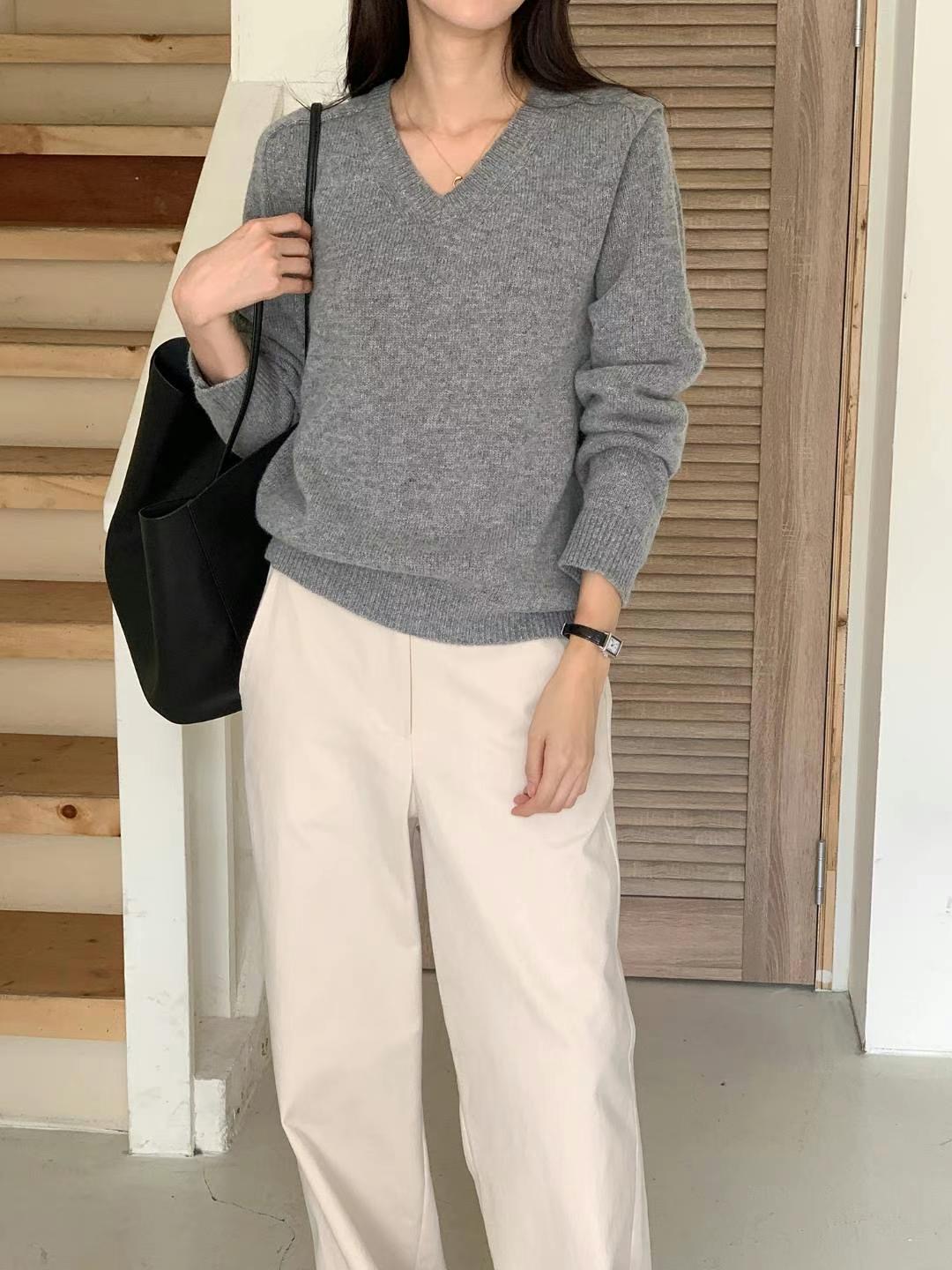 SATURDAY直郵韓國代購女裝新款真品職業休閑24秋冬針織衫羊毛SATURDAY針織衫