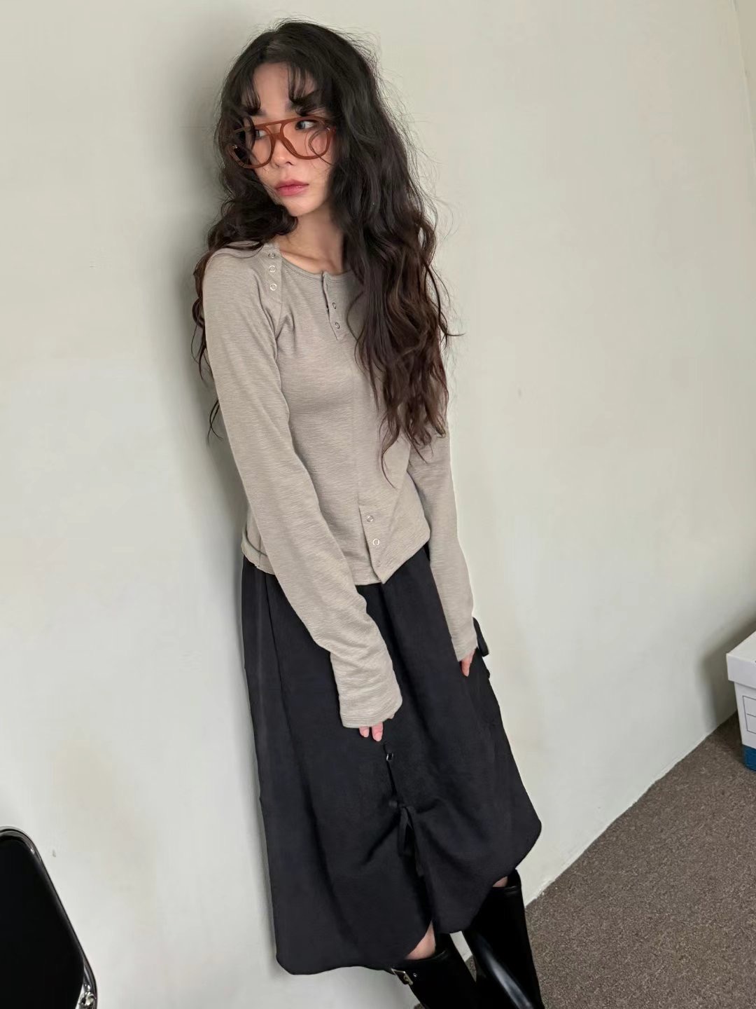 JACE LAUREN直郵韓國代購女裝新品24秋冬推薦半身裙中短裙JACE LAUREN半身裙/中短裙