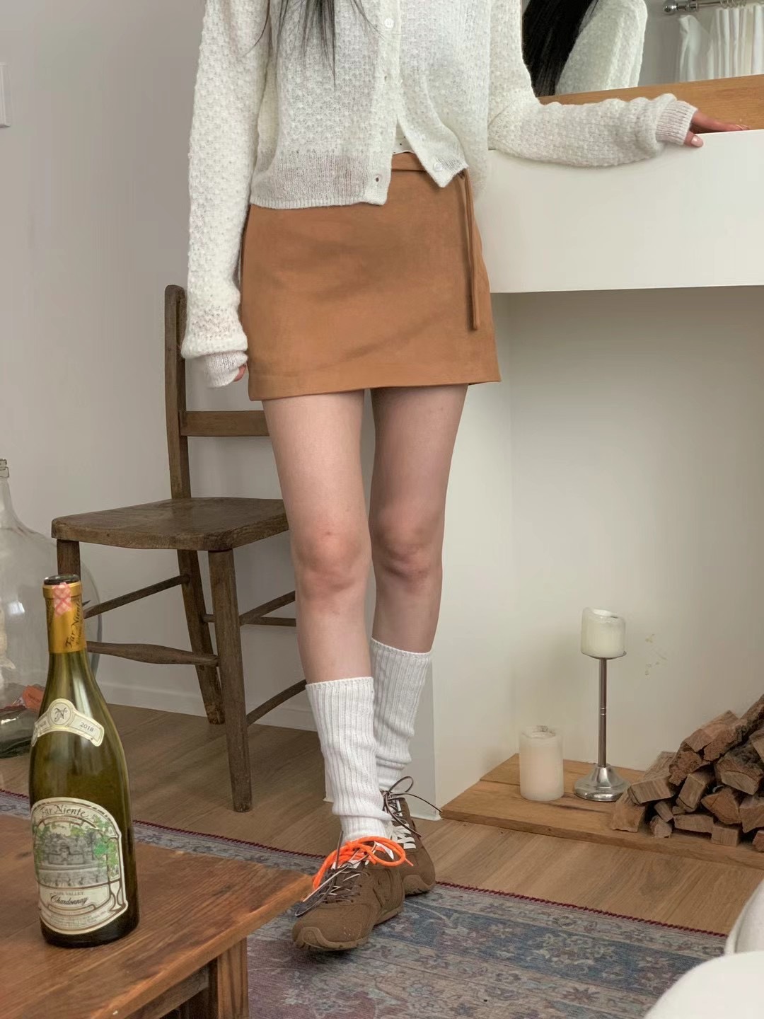 LOVEMEMORE韓國直郵東大門代購女裝新品24秋冬時尚休閑短裙LOVEMEMORE-2件起短裙