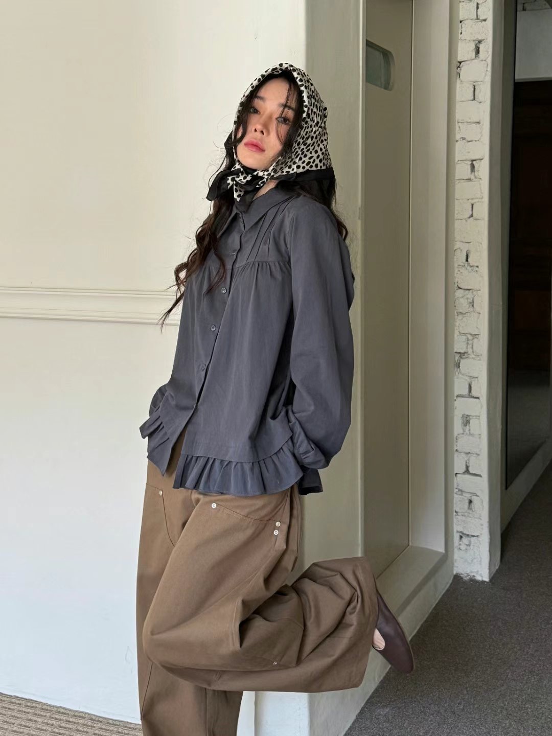 JACE LAUREN韓國直郵東大門實拍女裝新品職業熱賣襯衫蕾絲衫JACE LAUREN襯衫/蕾絲衫