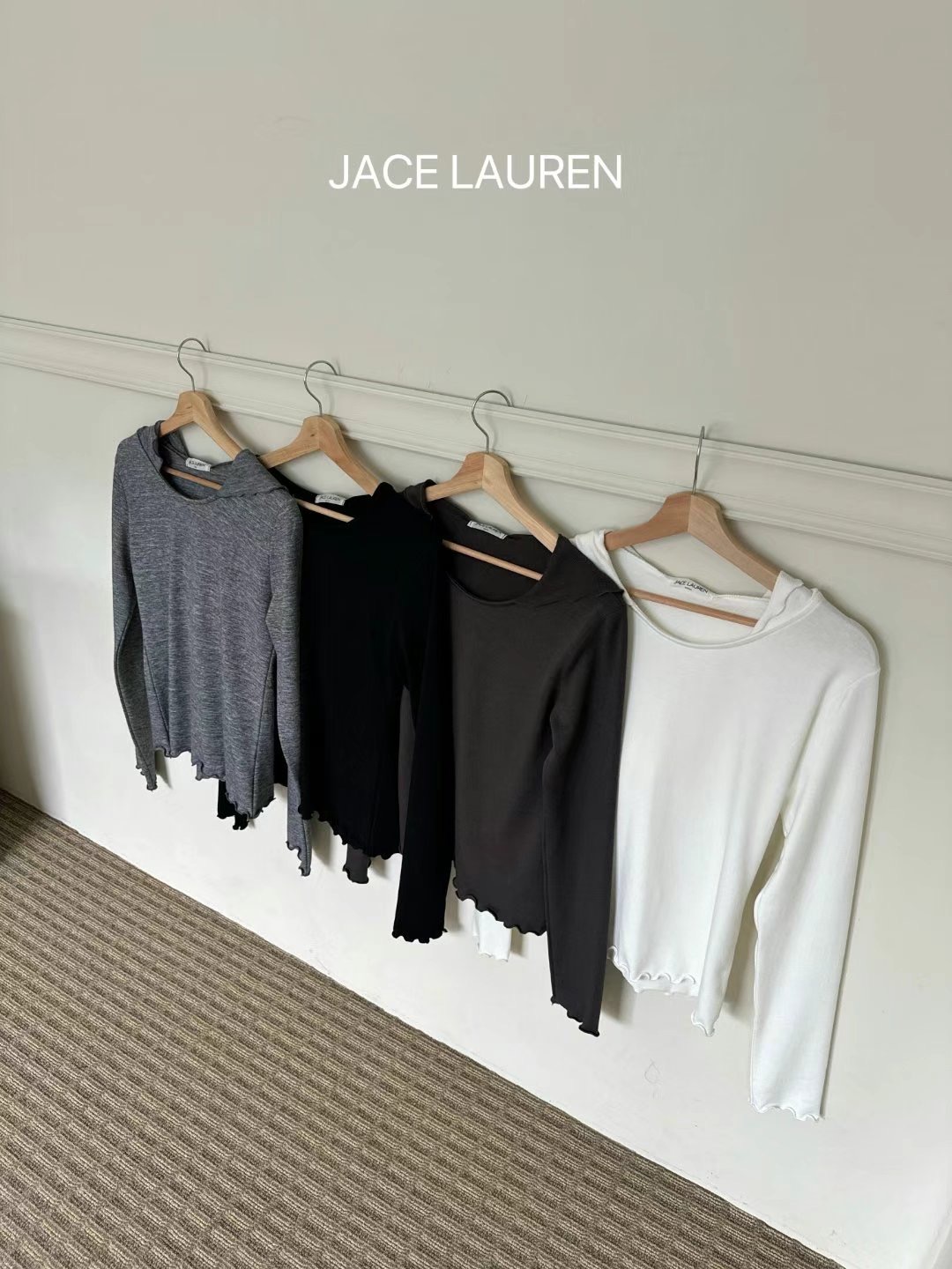 JACE LAUREN直郵韓國代購女裝新品人氣時尚休閑真品長袖T恤JACE LAUREN長袖T恤