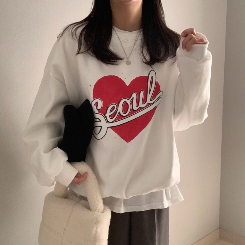 MIPPUDA韓國直郵女裝新品24秋冬人氣休閑熱賣真品衛衣拉絨MIPPUDA衛衣