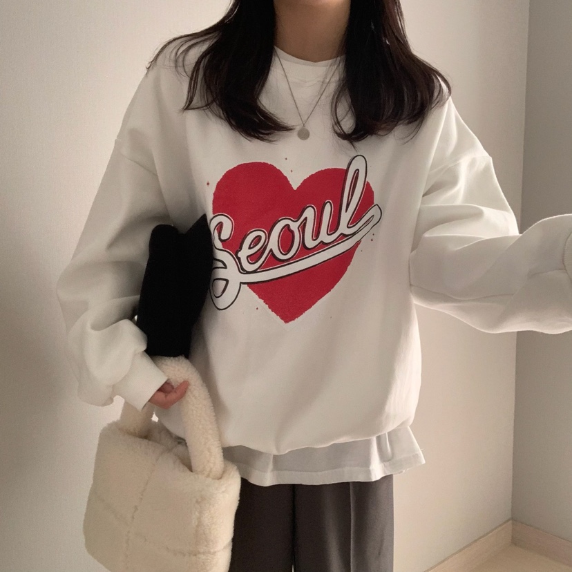 MIPPUDA韓國直郵女裝新品24秋冬人氣休閑熱賣真品衛衣拉絨MIPPUDA衛衣