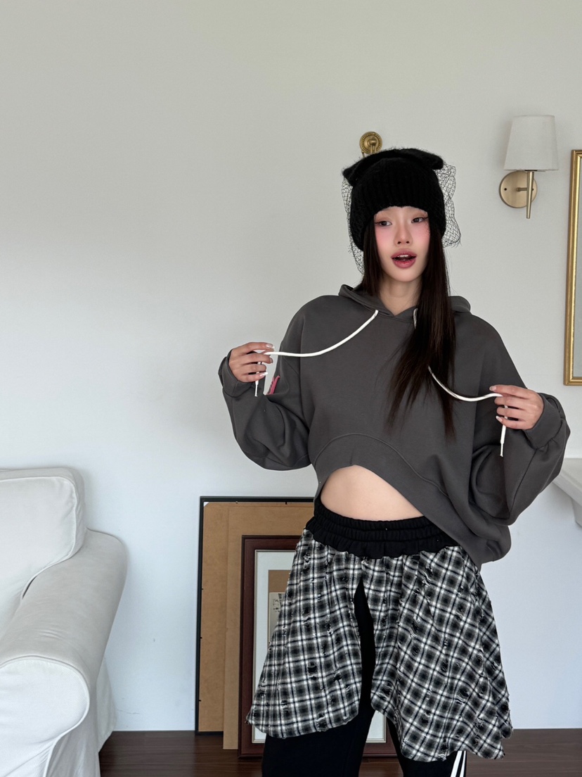 MAISON DE GLORY直郵韓國代購女裝新品推薦人氣熱賣衛衣拉絲MAISON DE GLORY衛衣