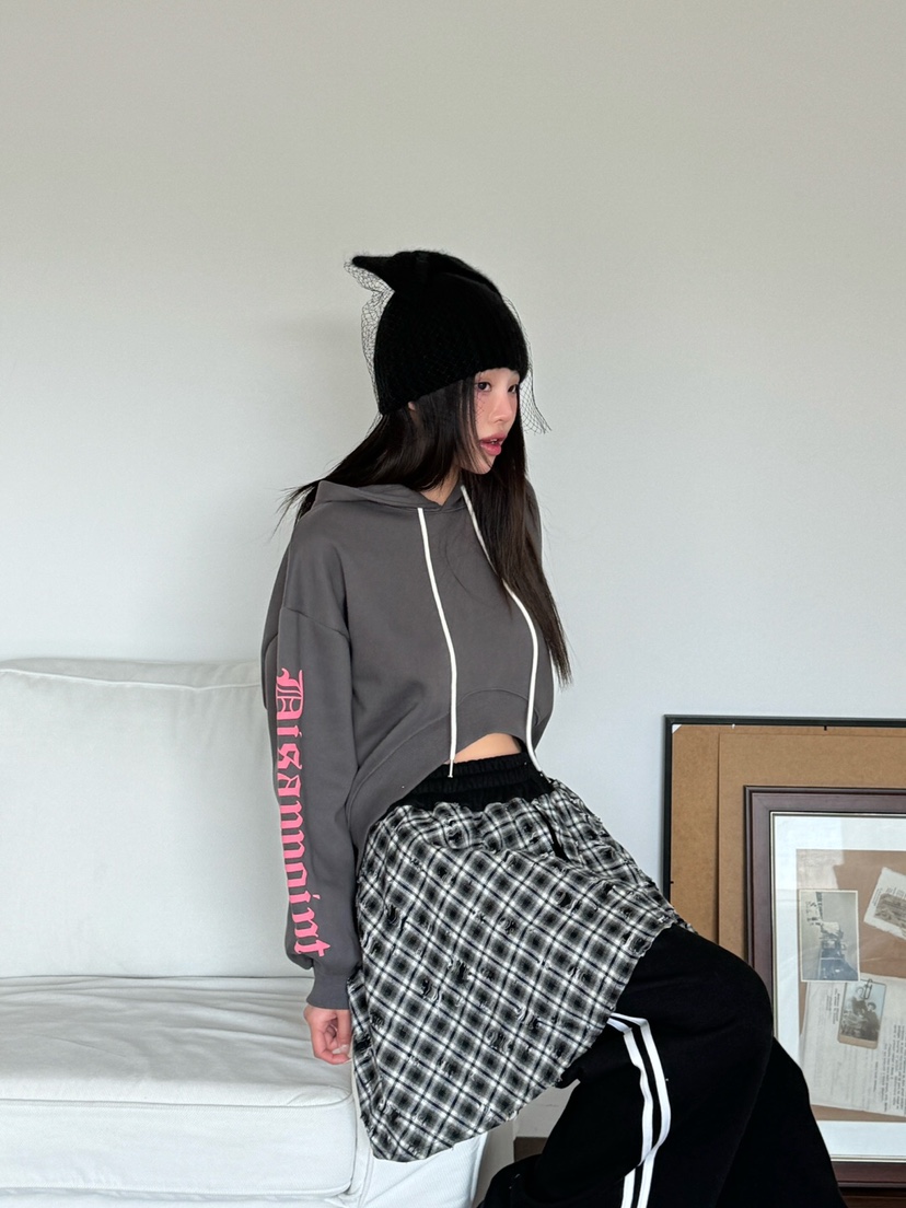 MAISON DE GLORY直郵韓國代購女裝新品推薦人氣熱賣衛衣拉絲MAISON DE GLORY衛衣