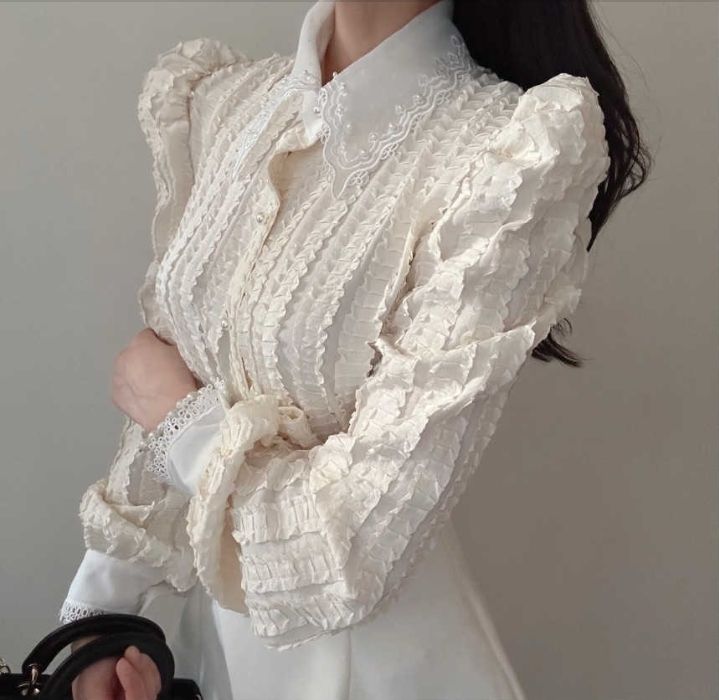 火Ⅱ韓國直郵東大門代購女裝新品推薦職業休閑時尚襯衫蕾絲衫火Ⅱ襯衫/蕾絲衫