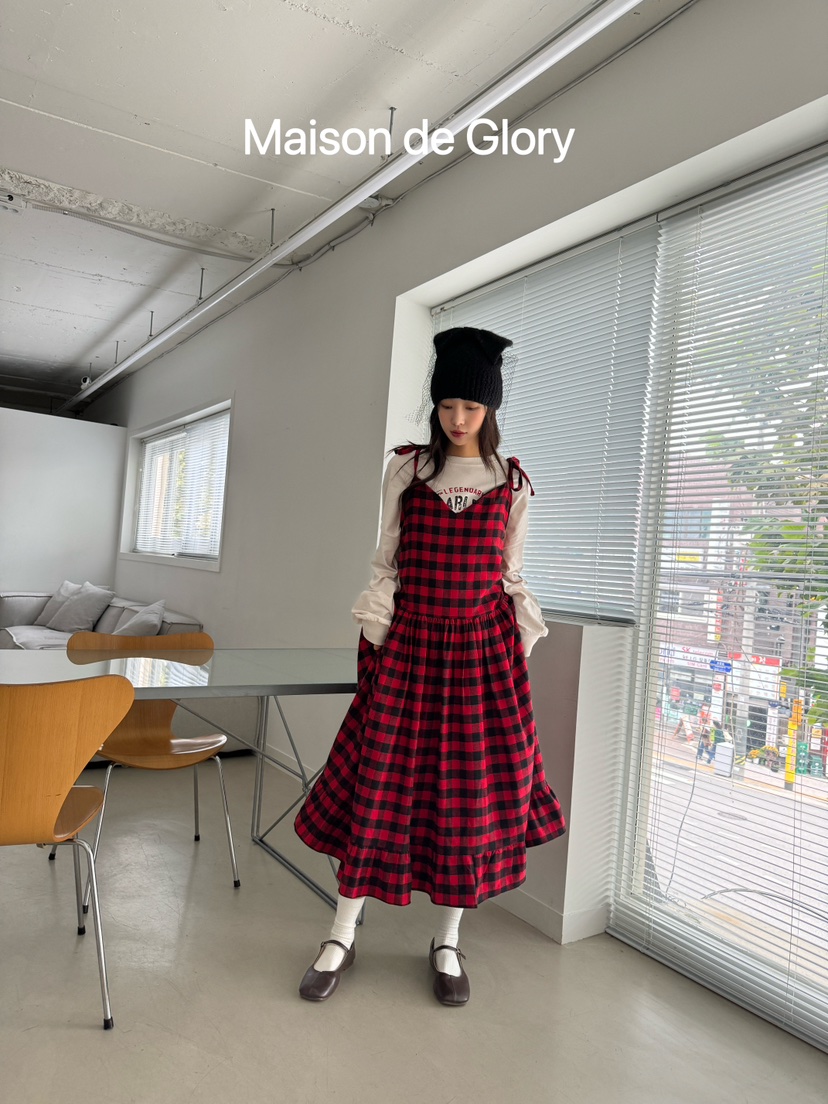 MAISON DE GLORY直郵韓國代購女裝新品24秋冬時尚連衣裙MAISON DE GLORY連衣裙