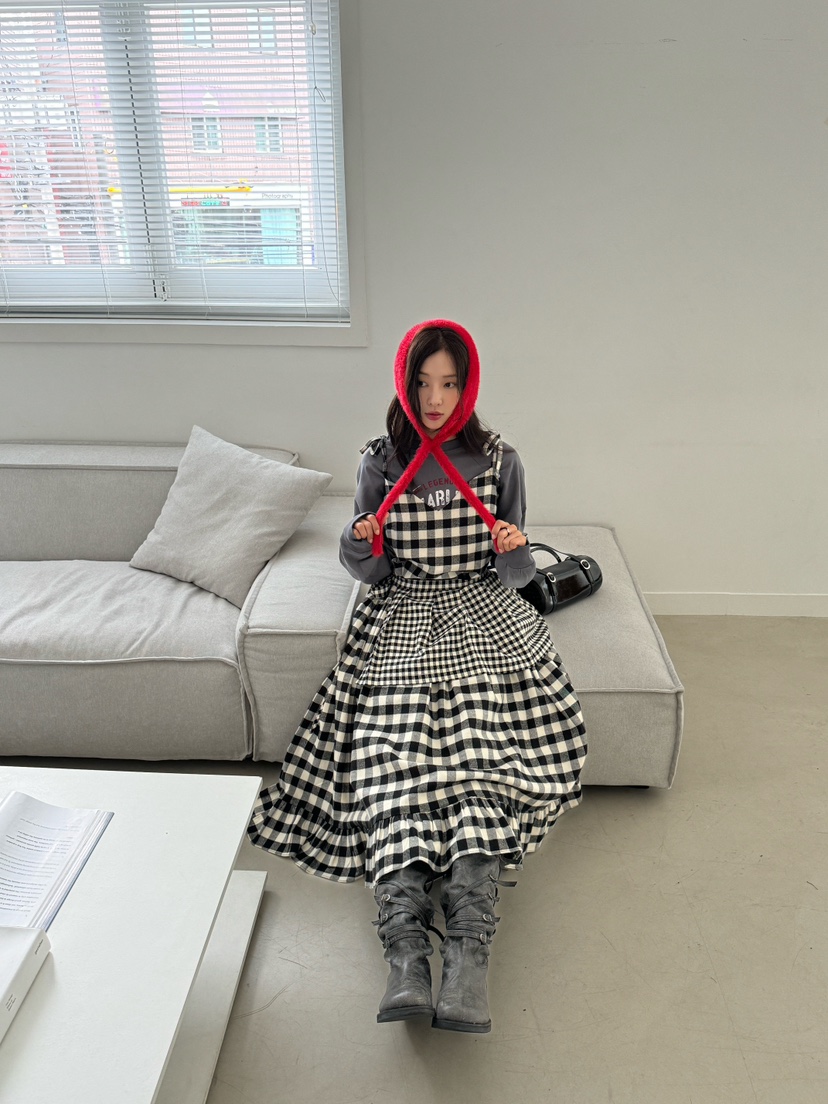 MAISON DE GLORY直郵韓國代購女裝新品24秋冬時尚連衣裙MAISON DE GLORY連衣裙