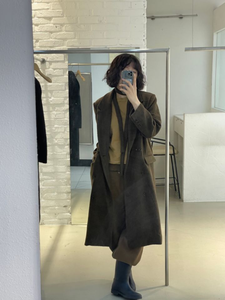 CALLIT韓國直郵女裝新品24秋冬推薦休閑職業真品中長款大衣CALLIT中長款大衣