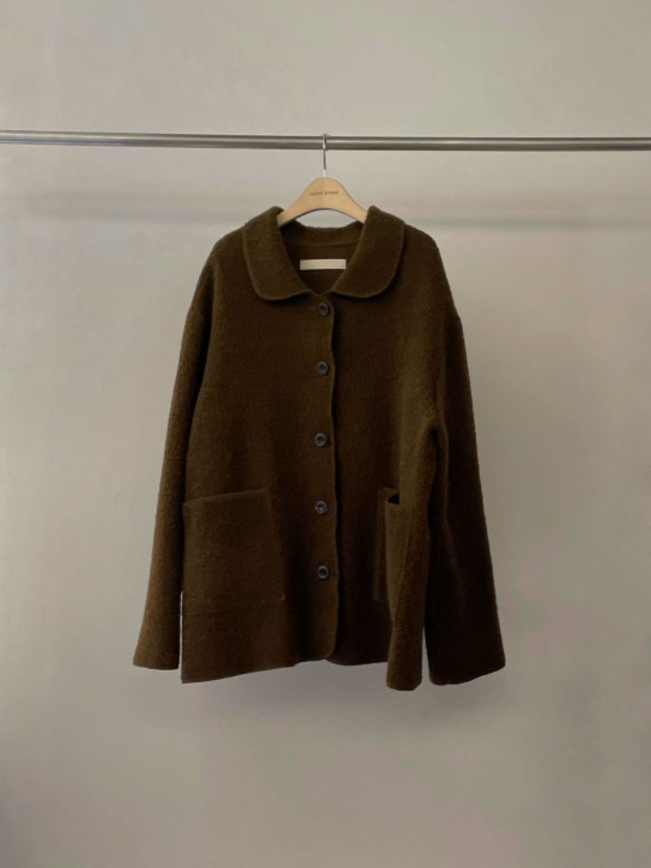 LA MUETTE/JAMIESTONE直郵韓國代購女裝新款推薦短款大衣羊駝毛FLAT GARDEN/LA MUETTE/JAMIESTONE短款大衣圖色2