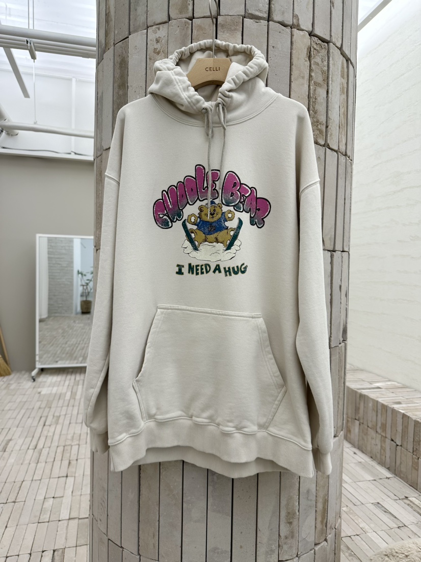 CELLI韓國直郵女裝新款職業推薦人氣熱賣休閑時尚24秋冬衛衣兜帽CELLI衛衣圖色4