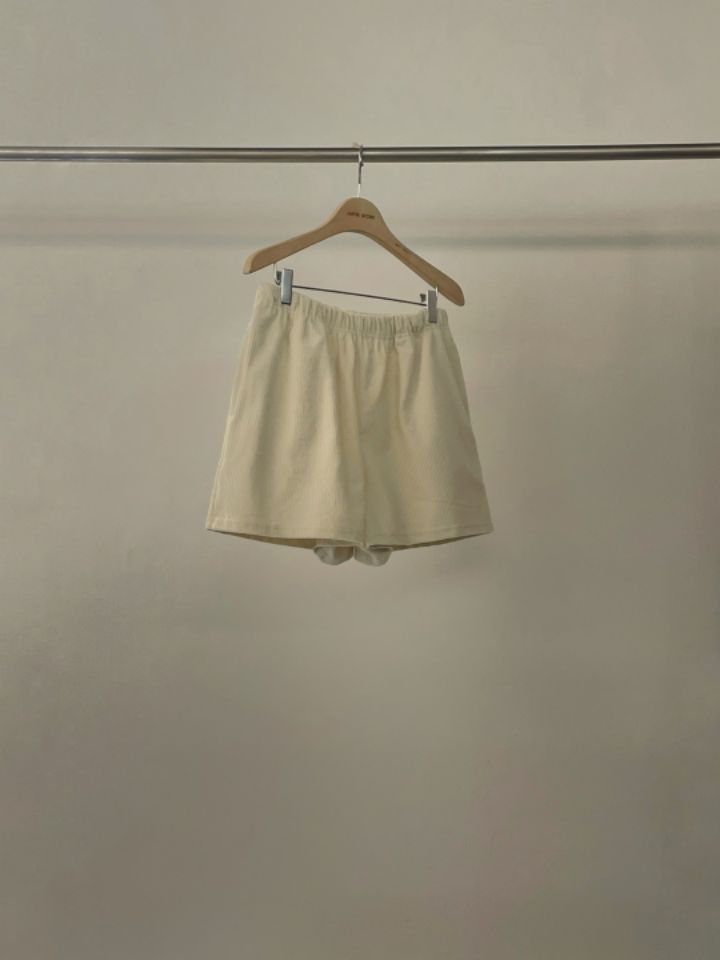 LA MUETTE/JAMIESTONE韓國直郵女裝新款熱賣職業短褲燈芯絨FLAT GARDEN/LA MUETTE/JAMIESTONE短褲