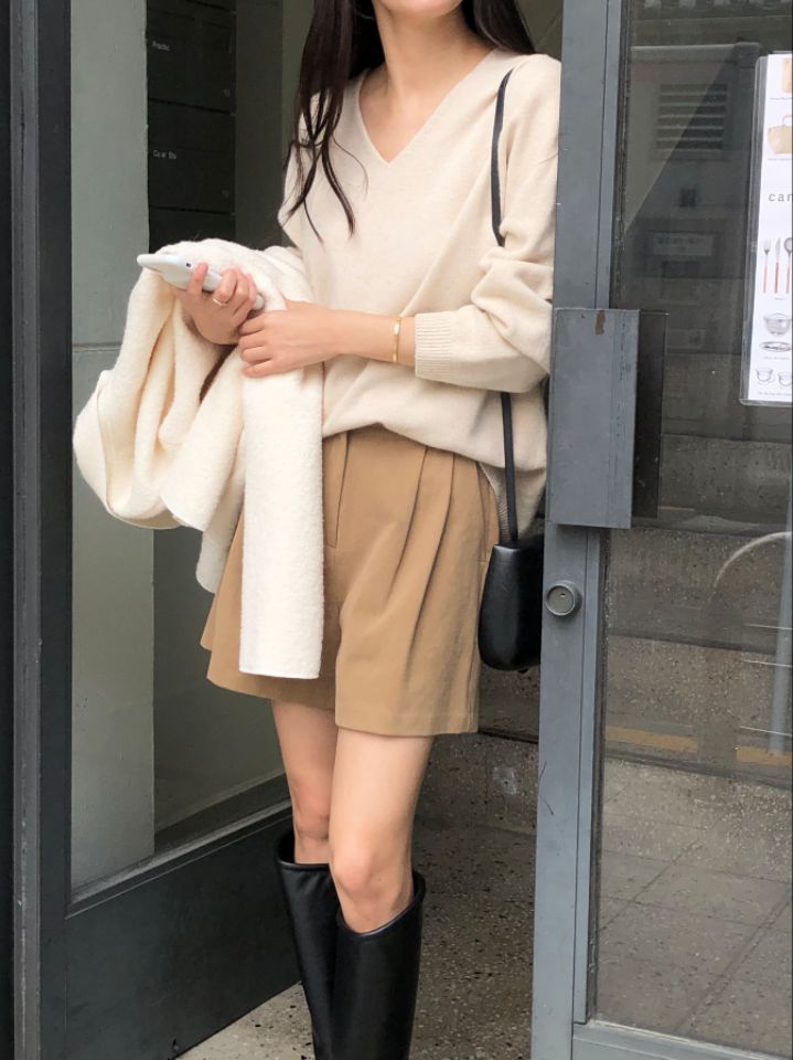 LA MUETTE/JAMIESTONE韓國直郵東大門實拍女裝新品熱賣短褲FLAT GARDEN/LA MUETTE/JAMIESTONE短褲