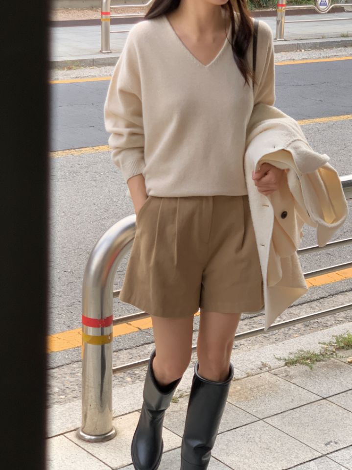 LA MUETTE/JAMIESTONE韓國直郵東大門實拍女裝新品熱賣短褲FLAT GARDEN/LA MUETTE/JAMIESTONE短褲