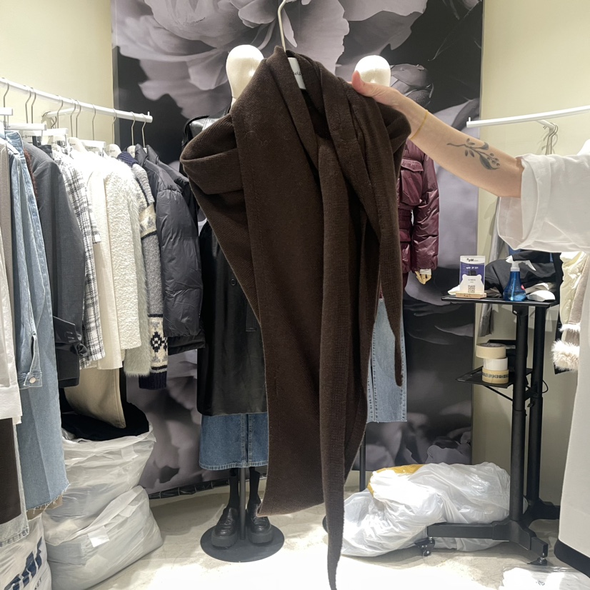 DARK BEIGE韓國直郵東大門實拍女裝新品時尚職業圍巾披肩披肩DARK BEIGE圍巾/披肩圖色3