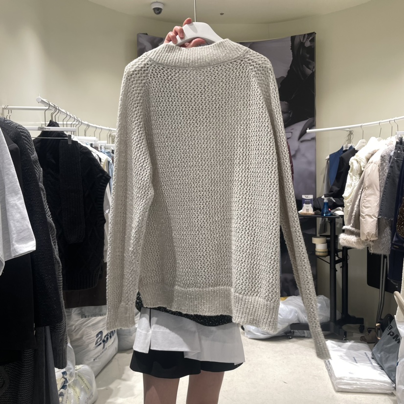 DARK BEIGE韓國直郵東大門實拍女裝新品休閑職業人氣推薦毛衣DARK BEIGE毛衣