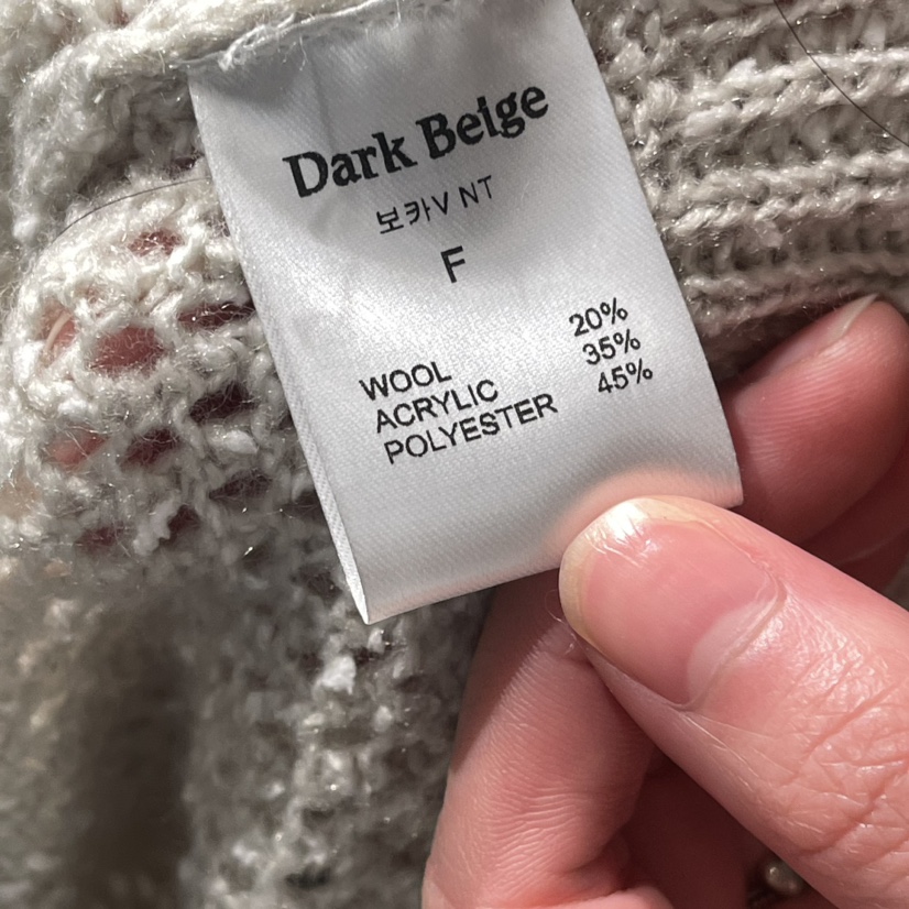 DARK BEIGE韓國直郵東大門實拍女裝新品休閑職業人氣推薦毛衣DARK BEIGE毛衣