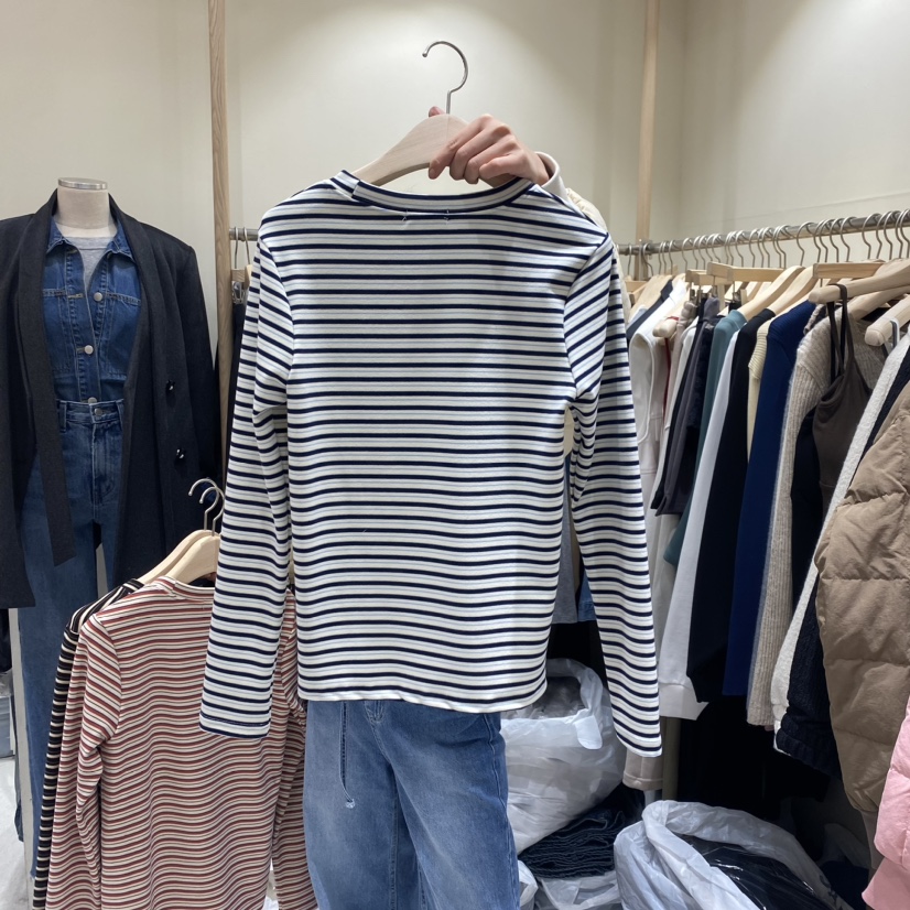 VINTAGE VIBE直郵韓國代購女裝新品職業24秋冬熱賣長袖T恤VINTAGE VIBE長袖T恤