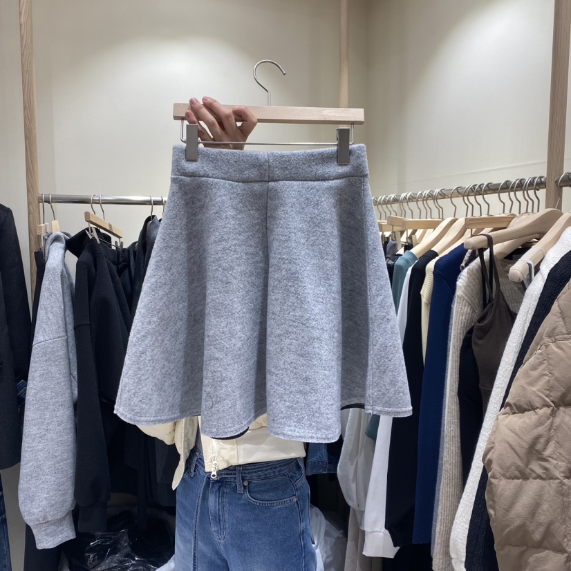 VINTAGE VIBE韓國直郵東大門代購女裝新品熱賣職業休閑短裙絨VINTAGE VIBE短裙