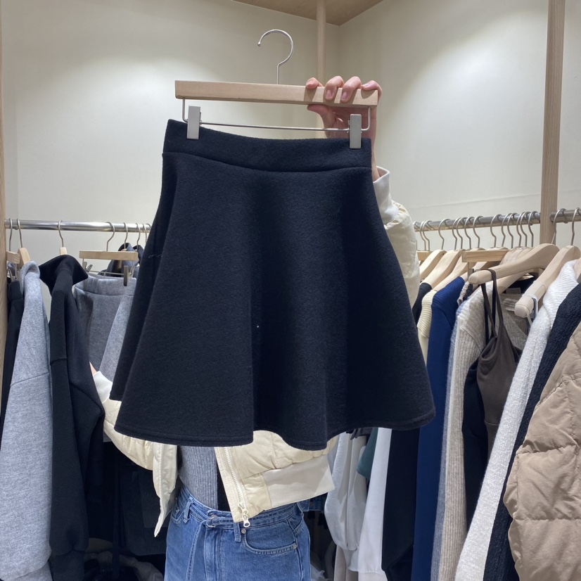 VINTAGE VIBE韓國直郵東大門代購女裝新品熱賣職業休閑短裙絨VINTAGE VIBE短裙圖色2
