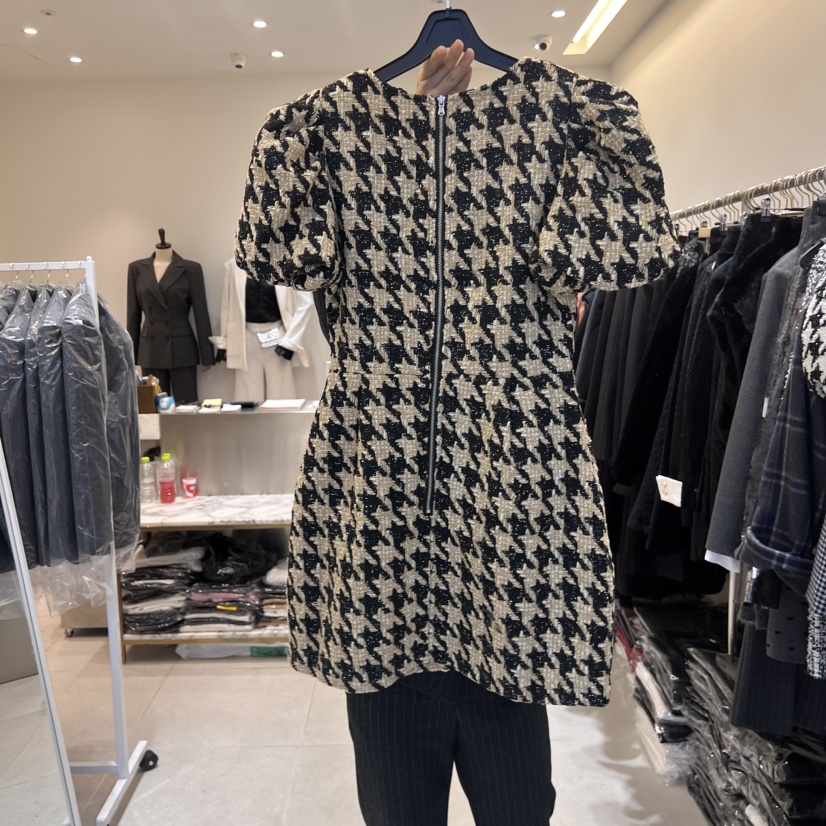 inno韓國直郵女裝新品真品人氣熱賣推薦24秋冬職業連衣裙INNO連衣裙