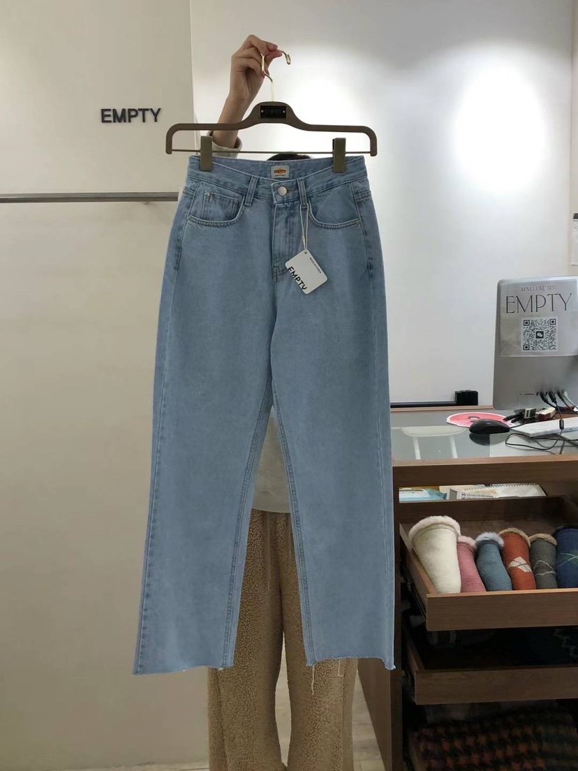 EMPTY韓國直郵女裝新款職業24秋冬熱賣休閑人氣推薦牛仔褲MARI CO牛仔褲圖色1