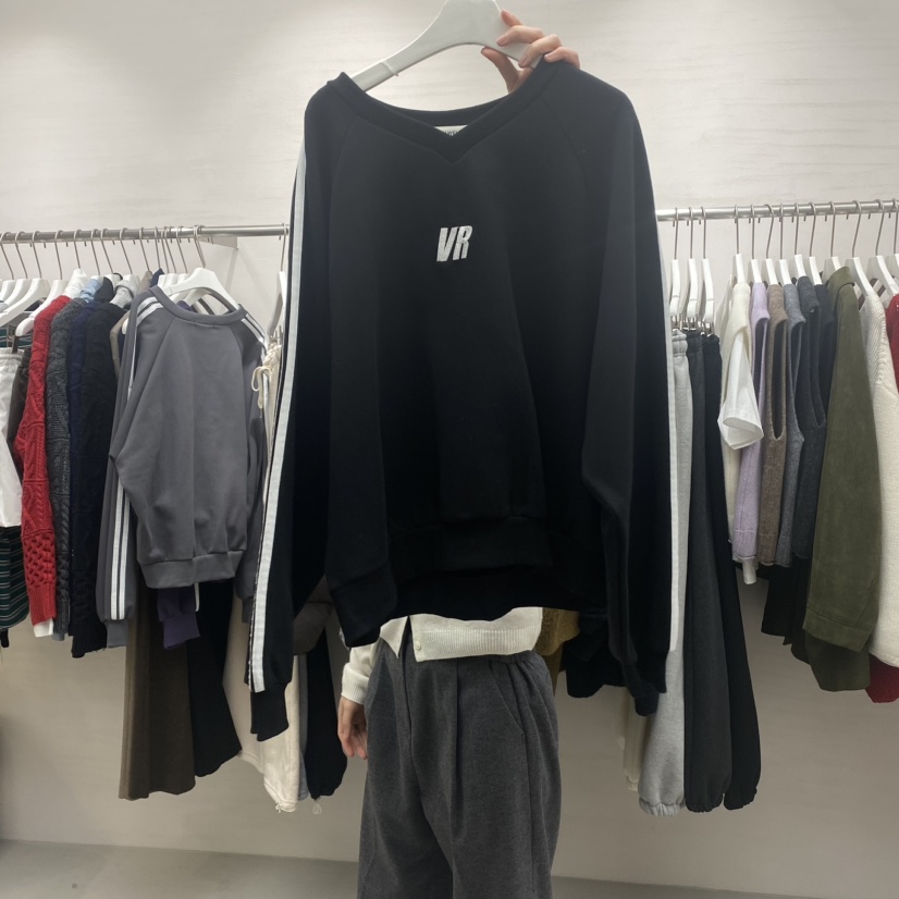 VERY WELL韓國直郵女裝新品熱賣職業時尚24秋冬衛衣加絨my juni衛衣圖色3