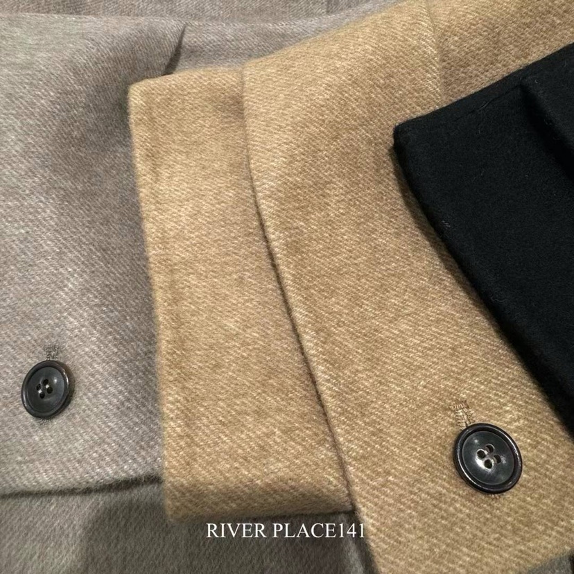 WATER/RIVER韓國直郵東大門實拍女裝新款時尚中長款大衣含腰帶WATER/RIVER中長款大衣