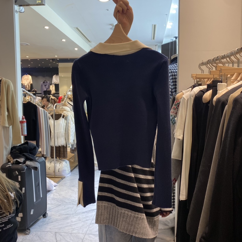 LOWBURN韓國直郵東大門實拍女裝新品推薦時尚24秋冬長袖T恤LOWBURN長袖T恤