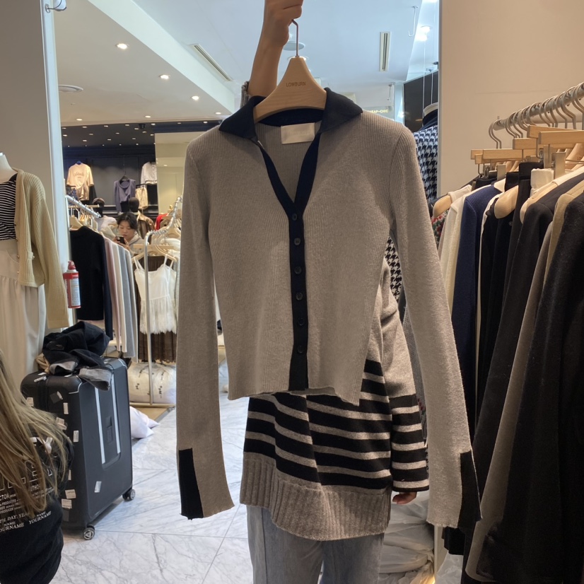 LOWBURN韓國直郵東大門實拍女裝新品推薦時尚24秋冬長袖T恤LOWBURN長袖T恤圖色3