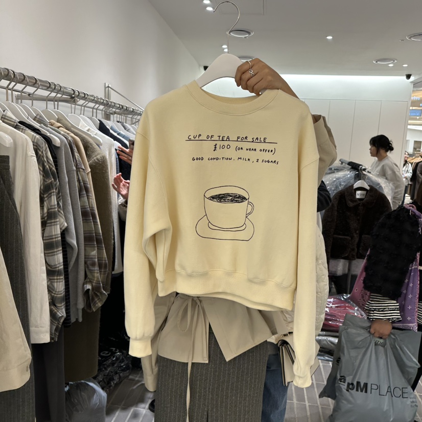 vive直郵韓國代購女裝新品熱賣真品人氣休閑推薦職業衛衣加絨VIVE衛衣