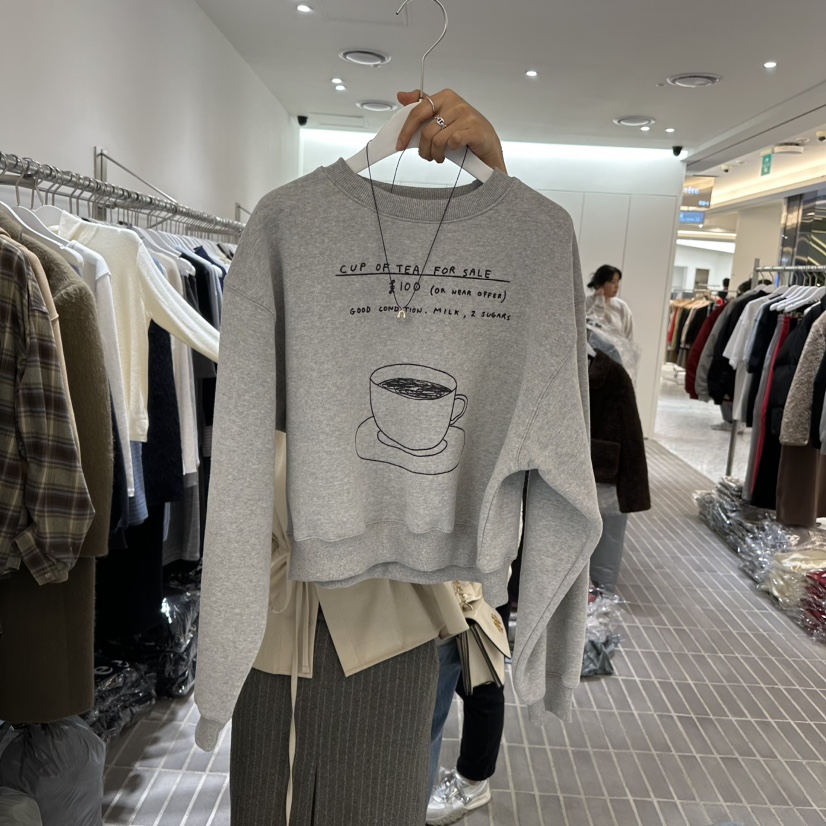 vive直郵韓國代購女裝新品熱賣真品人氣休閑推薦職業衛衣加絨VIVE衛衣圖色2