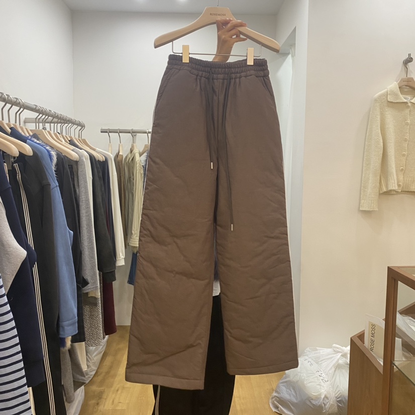 ORDINARYA韓國直郵東大門實拍女裝新品休閑24秋冬時尚休閑褲ROESMMOSS休閑褲