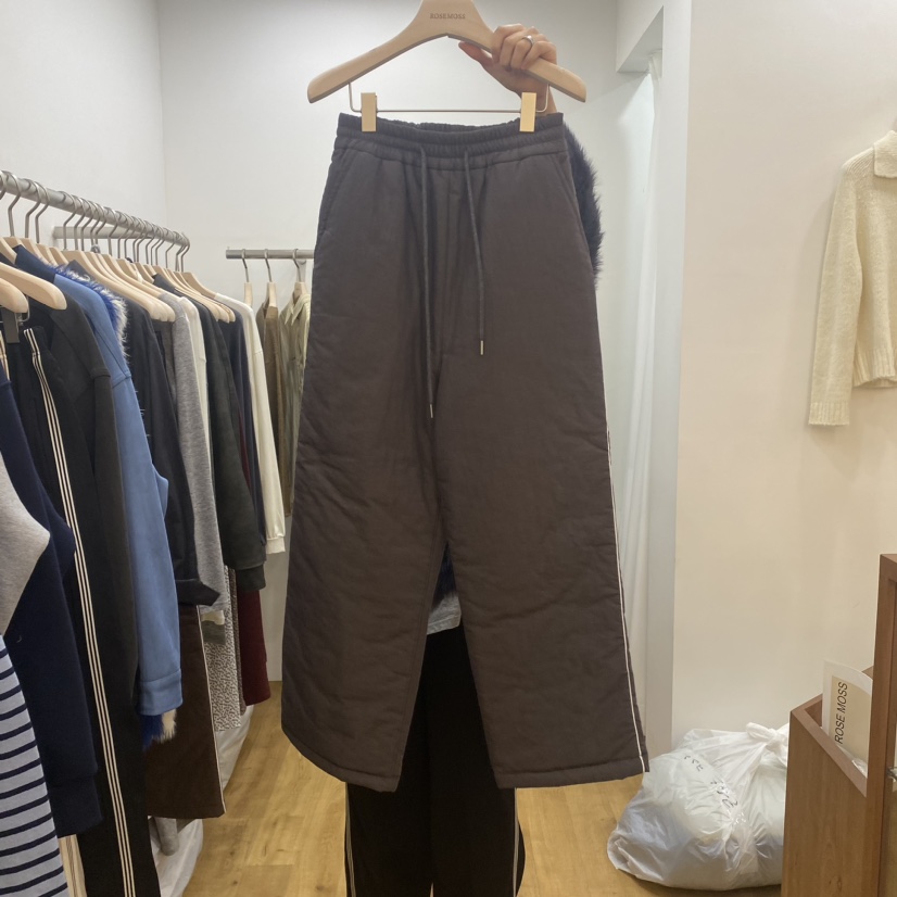 ORDINARYA韓國直郵東大門實拍女裝新品休閑24秋冬時尚休閑褲ROESMMOSS休閑褲圖色2