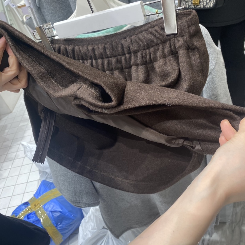 ZIPPER韓國直郵女裝新款休閑人氣推薦真品熱賣24秋冬裙褲羊毛ZIPPER裙褲