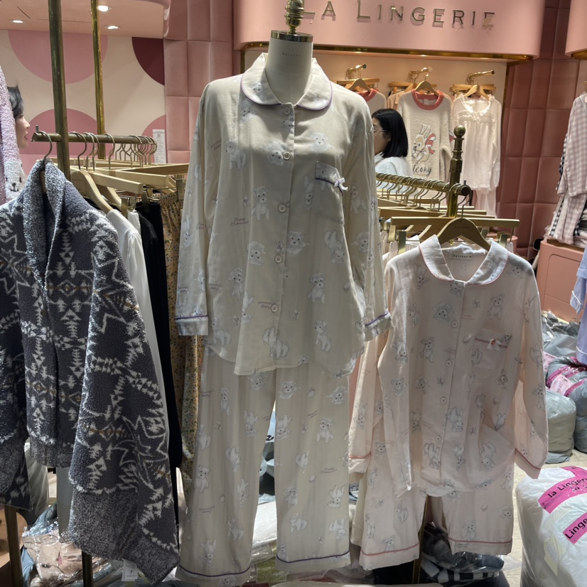 LA LINGERIE-P韓國直郵東大門實拍女裝新款時尚休閑熱賣睡衣LA LINGERIE睡衣