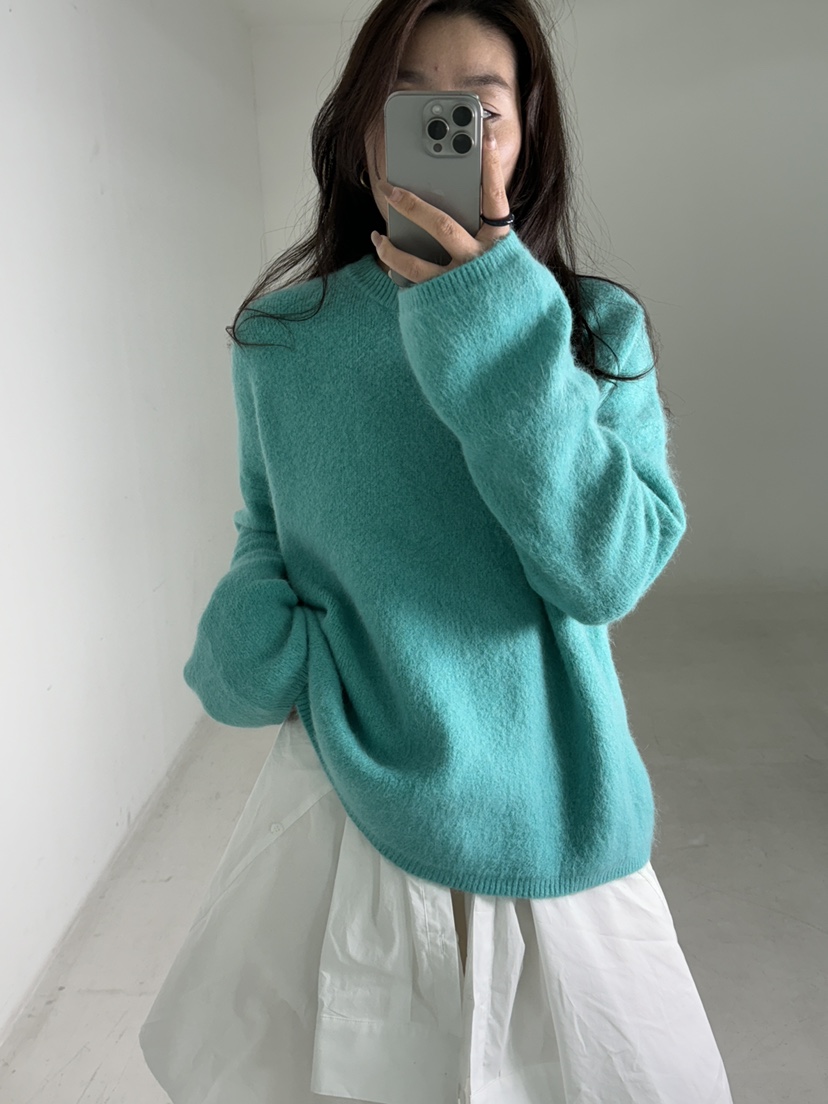 MUSHROOM EFFECT直郵韓國代購女裝新品休閑真品24秋冬針織衫MUSHROOM EFFECT針織衫
