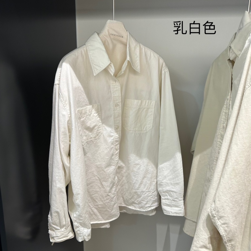 REMOOD直郵韓國代購女裝新品休閑24秋冬真品職業襯衫蕾絲衫FRENCH DOOR襯衫/蕾絲衫圖色1