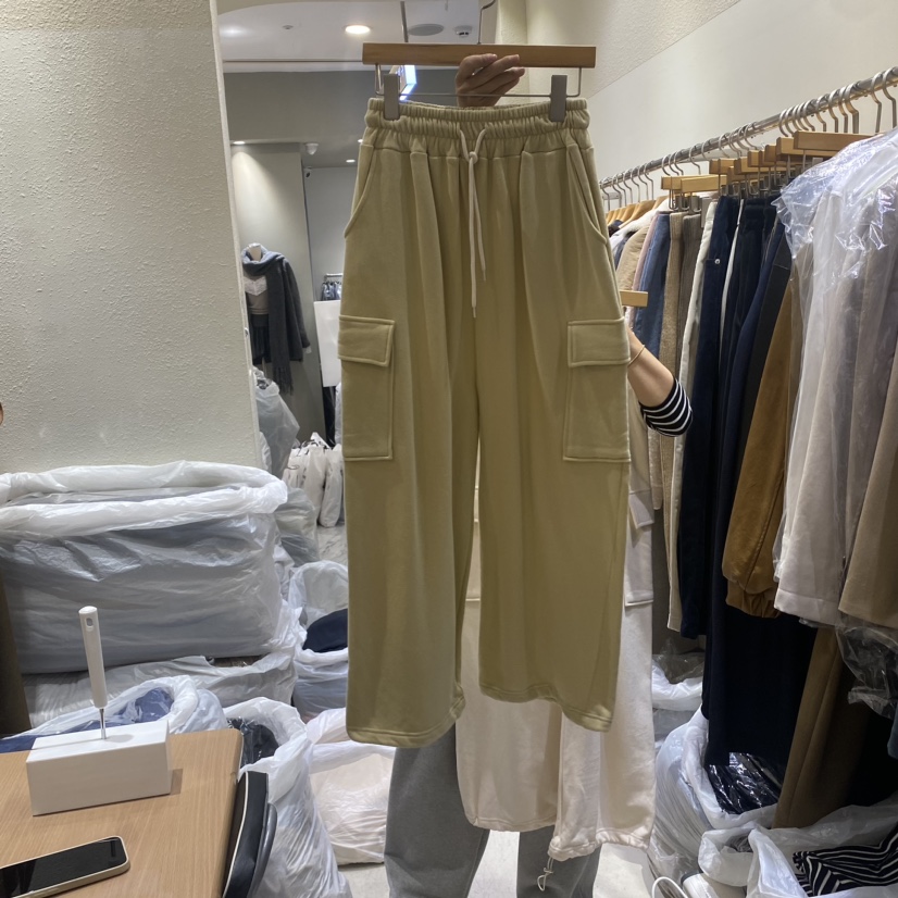 VERT NEUF韓國直郵東大門實拍女裝新款職業休閑褲加絨抓絨VERT NEUF休閑褲圖色2