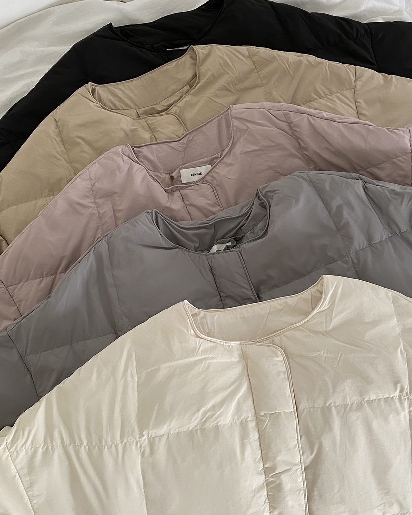 VENEFIT/JENNIE韓國直郵女裝新品人氣24秋冬短款棉服含圍巾填充VENEFIT/JENNIE短款棉服